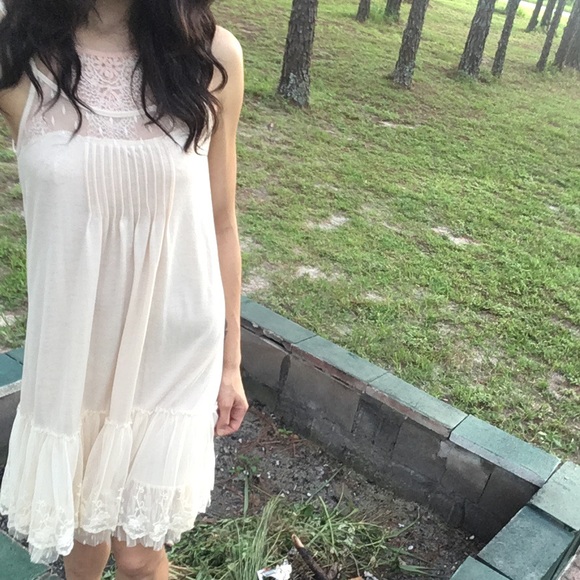 lace cami slip dress